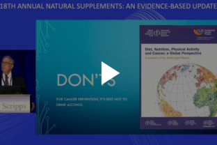 Screen shot of natural supplements presentation video