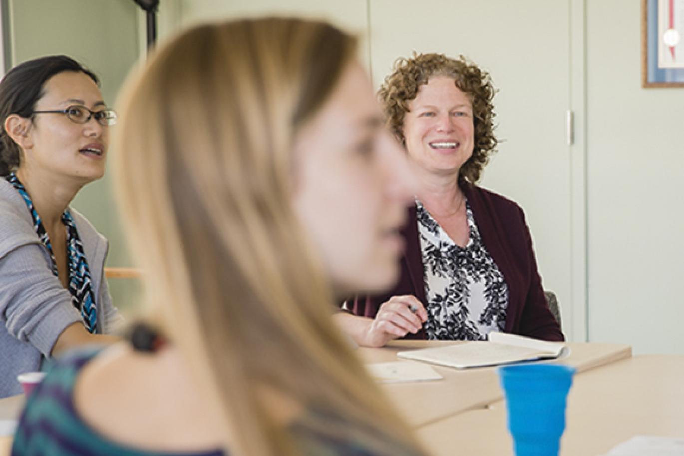 Shelley Adler, PhD, and students